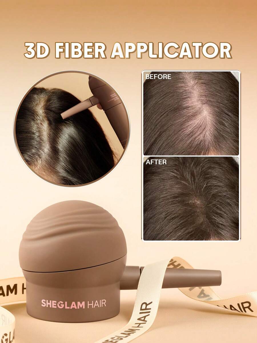 SHEGLAM HAIR 豐盈3D纖維精準噴頭,增發纖維噴霧泵噴嘴,適用於增發纖維瓶的噴頭,均勻噴灑,精準控量,將增髮粉塗抹於稀疏區域 禮物 粉紅色的 化妝品 海灘 節慶 護髮 Y2K 假期 夏天 美髮配件 重返校園 家 - 卡其色 - 查看 1
