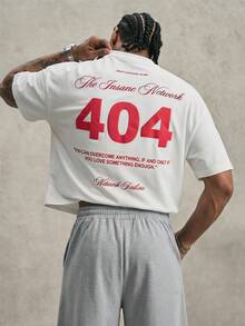 PAVTROS Men's New Design Letter Print Sports T-Shirt And Pants Set Graduation Red And White Summer Street Wear - White - View 1