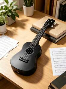 1PC Entry Level Four String Wooden Standard Soprano Ukulele Ideal As A Family Birthday Gift For Music Lovers Preferred Gift - Multicolor - View 5