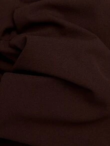 Nöista 修身短版彈性面料休閒夏季日常穿搭長褲 - 棕色 - 查看 12