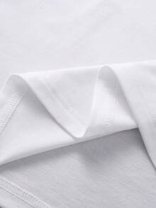 Manfinity Homme Tops Nam màu trơn Cơ bản - trắng - Xem 5