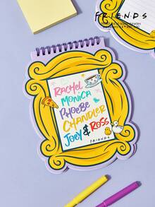 FRIENDS X POKOJA LAND 1 Colorful Memo Pad American TV Series Theme Spiral Notebook - one-size - View 3