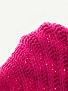 Amplova 2026 New Dopamine Color Vacation Women's Knit Mini Shorts - Hot Pink - View 5