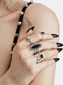 MortiRose Ring Set - Multicolor - View 7