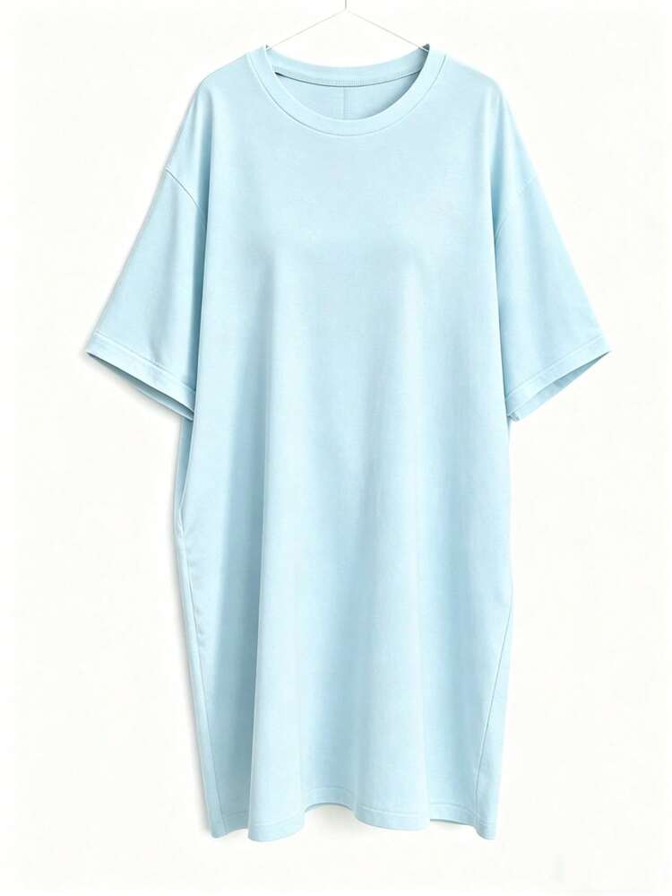 blue oversized t shirt dress Women's Tamsin Oversized Tee Dress - Samba - Size L