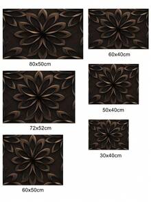 1PC Diatomaceous Earth Absorbent Mat Dark Brown Mandala Floral Print Non Slip Quick Drying Countertop Protector Mat Multipurpose Kitchen Coffee Machine Stove Top Cover Mat For Sink Washing Machine Counter Home Decor - Multicolor - View 5