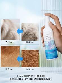 PETSIN Dog Detangling & Conditioning Spray – 5 Fl Oz, Leave-In Conditioner For Dogs & Cats, Removes Knots & Tangles, Softens & Adds Shine, Ocean Breeze Scent - View 1