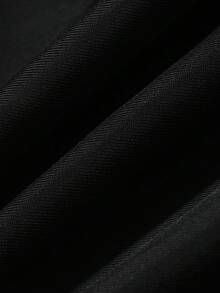 DAZY 女款度假字母印花短袖休閒拉鍊設計連身泳裝短褲 - 黑色 - 查看 6