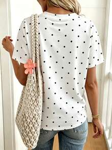 EMERY ROSE 女款短袖休閒上衣 T-shirt 簡單女上衣 - 彩色 - 查看 2
