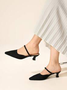 CUCCOO BASICS Women's Fashion Versatile Commuter Pointed Toe Pumps - Black - View 2