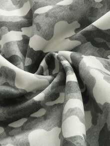 ROMWE MEN Street Life Men's Summer Casual Camouflage Print Shorts - White - View 7
