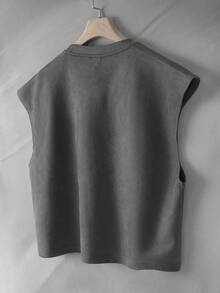 STYNVO Men's Fashionable Sleeveless Tank Top For Summer - Grey - View 2