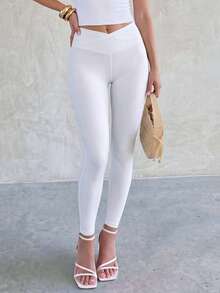 Glamine Leggings deportivos de yoga para mujer - Blanco - Ver 5
