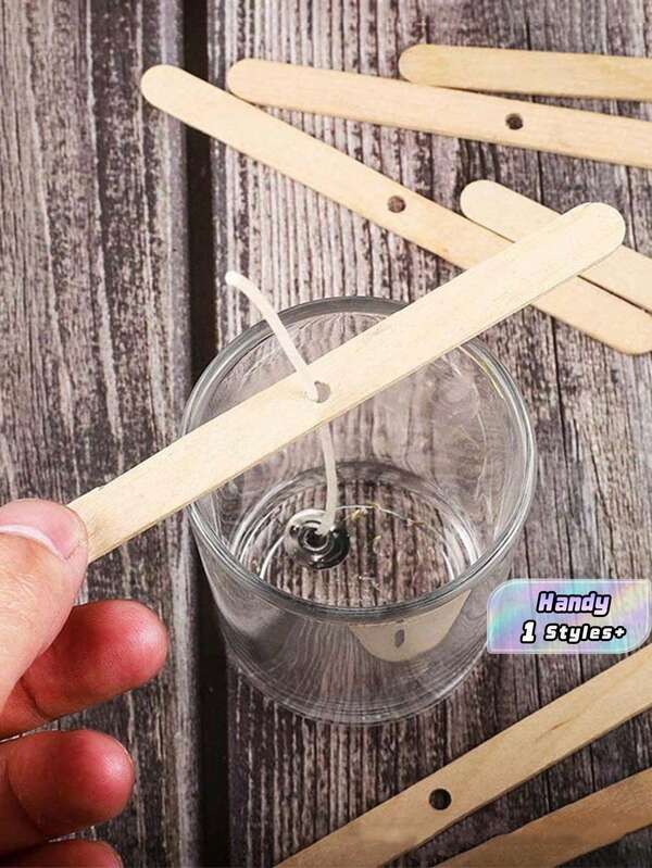 20pcs Wooden Candle Wick Holder, Candle Accessory, For DIY Crafting,Room Decor,Gifts Birthday Graduation