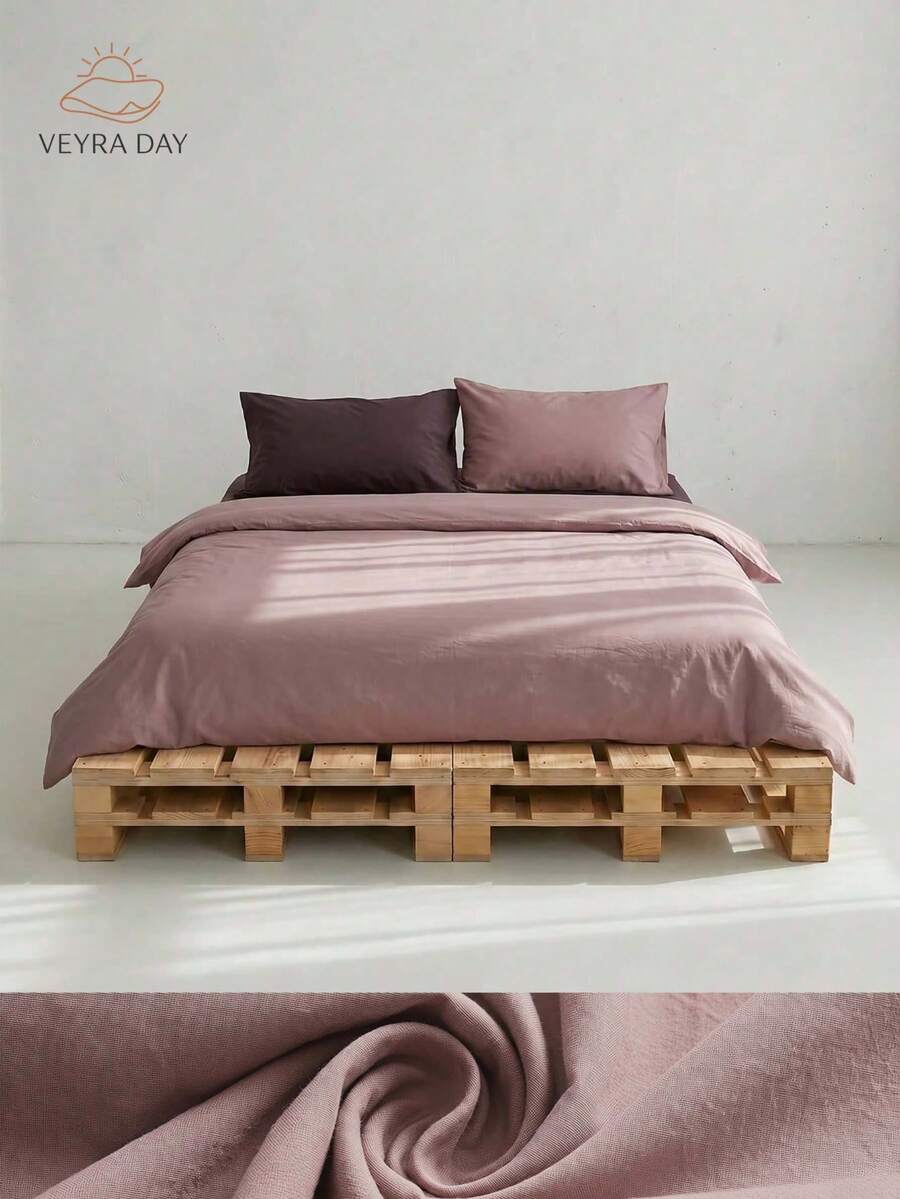Veyra Day 2/3 Piezas Juego de Ropa de Cama 100% Poliéster (Funda Nórdica + 1/2 Fundas de Almohada, Sin Edredón Incluido), Colección de Ropa de Cama Moderna de Poliéster para Todas las Estaciones - Multicolor - Ver 1