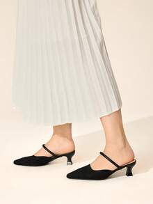 CUCCOO BASICS Women's Fashion Versatile Commuter Pointed Toe Pumps - Black - View 9
