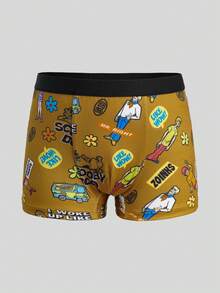 SCOOBY-DOO X SHEIN Young Boy Colorblock Cartoon Print Casual Daily Boxer Briefs - White - View 16