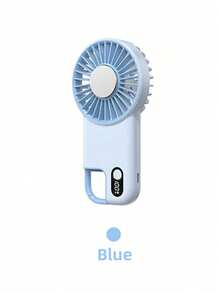 Teckwe Ventilateur de refroidissement portable à main, batterie lithium-ion rechargeable USB 1800 mAh avec longue durée de vie, ventilateur à main à refroidissement rapide, vitesse réglable sur 100 niveaux, conception de haute qualité, convient pour les studios, les bureaux, le camping, la randonnée et les voyages, pour une utilisation intérieure et extérieure - cadeau d'été parfait - multicolore - Voir 9