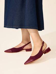 CUCCOO BASICS Klassische, einfache Mode Damen Flache Schuhe mit Netz-Einsätzen, elegante Damenschuhe für eleganten Stil - Fliegendes Weben Burgund - Übersicht 5