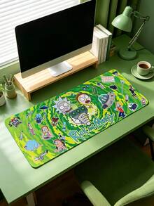 Rick and Morty X SHEIN 長款滑鼠墊，經典防滑辦公電競墊 - 長方形 - 查看 1