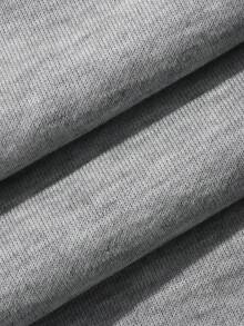 DAZY Celana Panjang Lipit Longgar Warna Polos, Celana Olahraga Kasual Musim Semi untuk Wanita - Grey - View 7