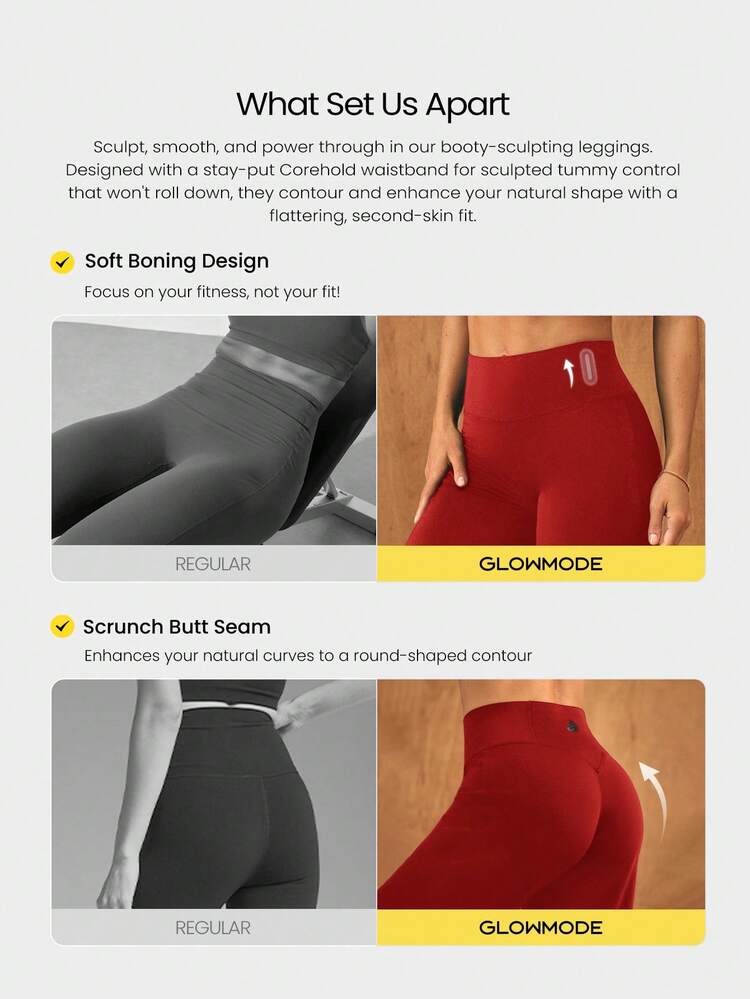 31'' Peakbum Bottoms Up Quick-Dry Stretchy Skin-Friendly Waistband Pocket Tummy Control Corehold Anti-Roll Booty-Sculpting Leggings Pants Training Tennis Running Workout Gym Wear