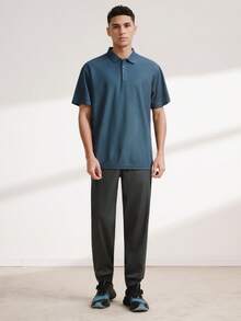 Driftmere 2026夏季男士男友風 Polo 衫－快乾絲般領口｜尺寸範圍 (XS-XXL)｜超輕量透氣，適合高爾夫/戶外/商務/休閒場合運動健身房鍛鍊 - 深灰色 - 查看 4