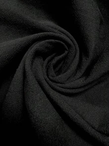 EMERY ROSE 波希米亞風 100% 純棉 V 領刺繡短袖上衣，女款海灘度假休閒夏季 100% 純棉海軍藍刺繡襯衫，日常穿著復古波希米亞風純棉 V 領刺繡上衣 - 黑色 - 查看 4
