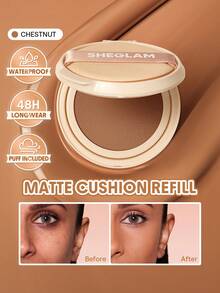 SHEGLAM Lock & Go 持久氣墊粉底（替換芯）-Chestnut - Chestnut - 查看 1