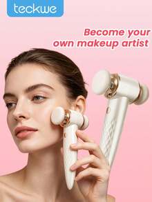 Teckwe Egg-Shaped Makeup Sponge Set, The Top Choice For Makeup Artists, AI Chip Controlled, Wet & Dry DualUse, Suitable For Foundation, Concealer, Loose Powder, Ultra-Soft And Adheres Well, Doesn't Cake, The Perfect Gift For Women.500mAh - Multicolor - View 2