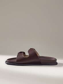 Solecia Zapatos de mujer Moda femenina Marrón moca Comodidad Sandalias planas Boken de playa Sandalias planas de mujer - Marrón Mocha - Ver 8