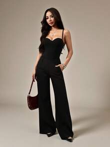 SHEIN PETITE Quần tất ren màu đen gợi cảm kiểu cổ điển dành cho nữ, thích hợp dự tiệc và đi chơi. - màu đen - Xem 6