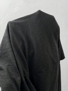 Coolane 女款秋季街頭風 Y2K 骷髏圖案萬聖節出遊寬鬆黑色 T-shirt - 黑色 - 查看 9