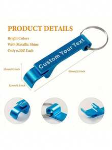 30 PCS Personalized Keychain Bottle Openers, Engraved Metal Key Ring Accessories, Ideal For Wedding Favors, Promotional Items, Stainless Steel, Multi-Functional Custom Personalized Gift For Anniversary Birthday Graduation Housewarming - Multicolor - View 8