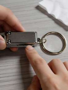 Foldable Mini Nail Clipper, Portable Single Nail Cutter, Nail Trimming Tool - Silver - View 2