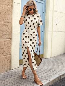 L, Women's Summer Clothes, Summer Dress, Beachwear, Casual Dress, Vacation Clothes, Work Clothes, Country Concert Clothes, Office Clothes, Women's Summer Clothes - 灰色 - 查看 4