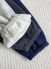 3 Sets Baby Boy Clothes Chic Striped Solid Long Sleeve Soft Squishy 2 Pieces Sets Outfits Tops Sweat Pants Shirts Bottoms Vacation Spring Fall - Multicolor - View 7