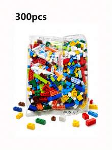 MINKOJA Bulk Small Loose Building Blocks 300-1500PCS, DIY Compatible Bricks, Educational Birthday Gift - Multicolor - View 4