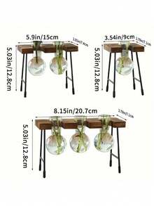 1PC Clear Glass Vase Hydroponic Container Tabletop Decoration For Living Room Study Office Desk Modern Minimalist Style Suitable For Fresh Artificial Flowers DIY Craft Housewarming Gift Home Decor Accent Centerpiece - hydroponic bottle - View 13