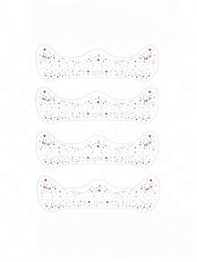 4pcs Independence Day Freckle Face Temporary Tattoos, American Red White Blue Star Glitter Freckle Waterproof Makeup Stickers For Women, Suitable For Carnival, Independence Day, Travel, Music Festival, Party, Summer, Easter - Multicolor - View 9