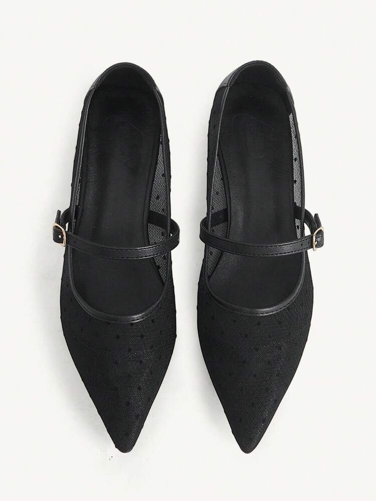 CUCCOO CHICEST Women Shoes Classic Fashion Women's Shoes Buckle Decorative Mesh Design Breathable Not Stuffy Feet Elegant Wear Workplace Office Commute Comfortable Women's Shoes