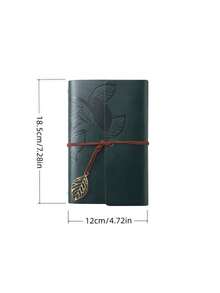 1 Buah Buku Catatan Lipat Tiga Kapasitas Besar, Dapat Diisi Ulang, Penutup Elastis, Gaya Vintage Kreatif, Terbuat dari Kulit PU, Cocok untuk Pelajar, Kantor, Sekolah, Perjalanan, Perlengkapan Menulis Harian, dan Buku Harian. - warna-warni - View 9