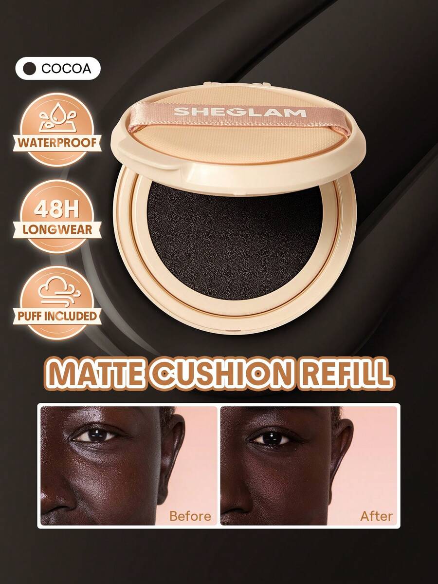 SHEGLAM Lock & Go Long-Lasting Cushion Foundation (Refill)-Cocoa - Cocoa - View 1