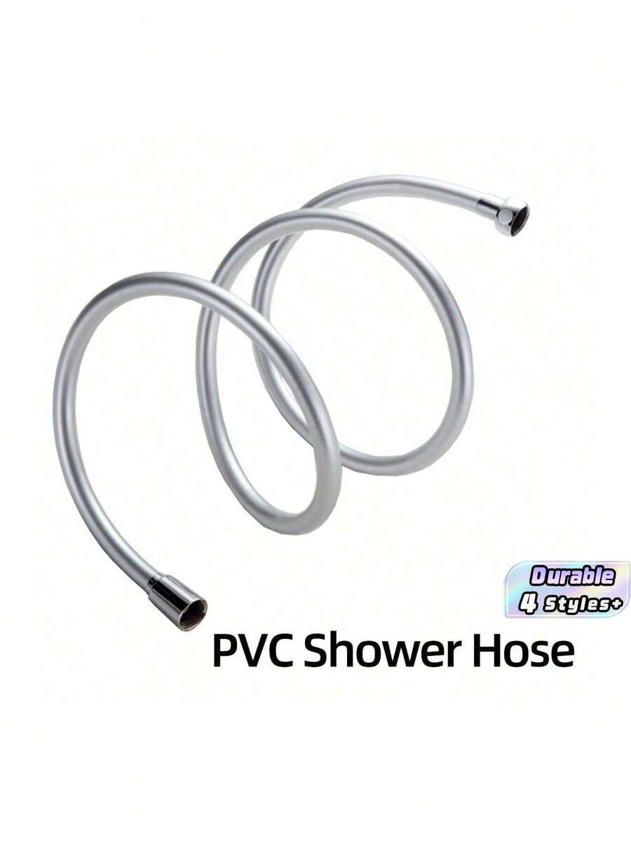 1pc PVC Shower Hose, Durable And Tangle-Free, Suitable For Bathroom Shower Head And Accessories - Multicolor - View 1