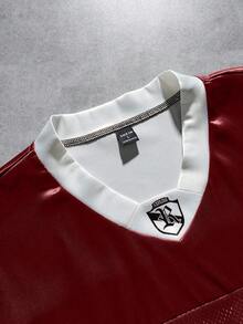 Men's AXEPEAK Digital Print Casual Fashion Streetwear T-Shirt - Red - View 5