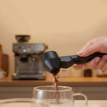 2 Pcs Scoop With Funnel,Funnel Scoop,Protein Scoo P Funnel,Scoo P Funnel For Powder Sliding Bottom Measuring Spoon For Ground Coffee, Protein Powder, Tea, Water Bottles - Black - View 3