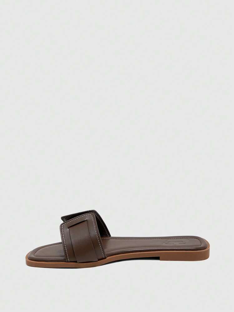 CUCCOO BIZCHIC New Summer Brown Beach Vacation Casual Women's Flat Sandals