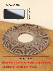 1 pieza Espejo redondo T para baño, Espejos T con marco de madera, espejo circular estilo bohemio para guardería, espejo de baño, espejo redondo, espejo de entrada, espejo bohemio, espejo sol, decoración de pared espejo para dormitorio, sala de estar, entrada, espejo de pared rústico circular de granja, espejo rústico costero circular para decoración de baño - Multicolor - Ver 4