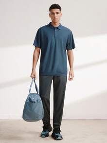 Driftmere 2026夏季男士男友風 Polo 衫－快乾絲般領口｜尺寸範圍 (XS-XXL)｜超輕量透氣，適合高爾夫/戶外/商務/休閒場合運動健身房鍛鍊 - 深灰色 - 查看 8
