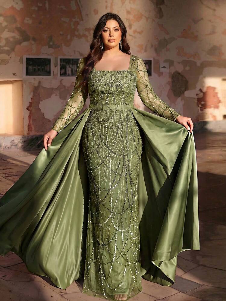 long sleeve pastel dress Petal and Pup Women's Pauline Maxi Matcha Knit 3D Flowers Ecom Style:AP1D106832 Details Silhouette Color:Eclipse
